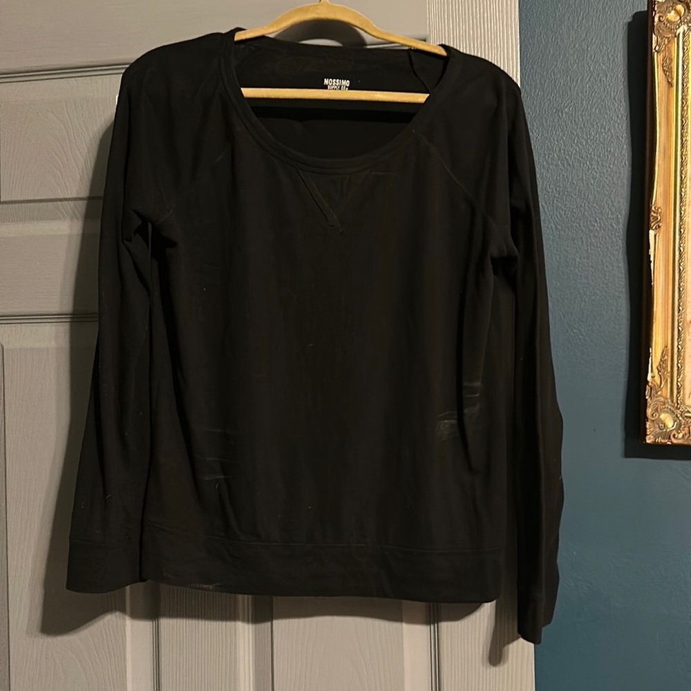 Long sleeved black T-shirt. Size large. Mossimo